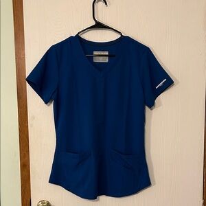 Skechers by Barco Uniforms Women's Short Sleeve Navy Scrub Top Size Small